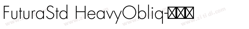 FuturaStd HeavyObliq字体转换